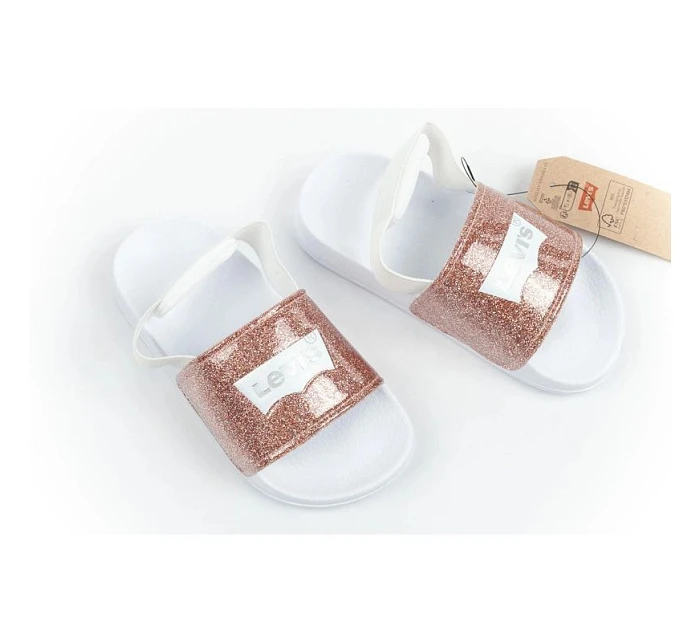 Levi's dětské žabky Pool S Mini dívčí třpytivé sandály dětské Levi's dětské žabky Pool S Mini dívčí třpytivé sandály dětské
