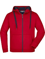 Daiber JN 355 Pánská mikina Doubleface 02.0355 red/carbon