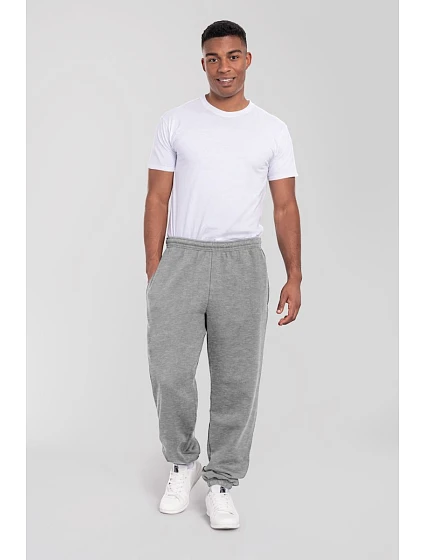 Fruit of the Loom Iconic Premium Elasticated Cuff Jog Pants Tepláky z těžké bavlny 16.4056 athletic heather Fruit of the Loom Iconic Premium Elasticated Cuff Jog Pants Tepláky z těžké bavlny 16.4056 athletic heather