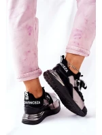 Sportovní Tenisky Černé A Stříbrné Dexla Sportovní Tenisky Černé A Stříbrné Dexla