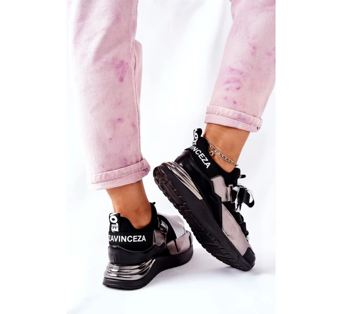 Sportovní Tenisky Černé A Stříbrné Dexla Sportovní Tenisky Černé A Stříbrné Dexla