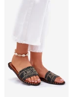 Dámské Pantofle Na Plochém Podpatku Se Černé model 21687321 - Boto Dámské Pantofle Na Plochém Podpatku Se Černé model 21687321 - Boto