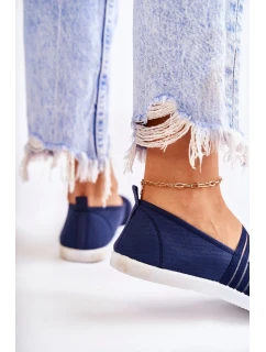 Dámské látkové tenisky Slip-On námořnická modre Lilis