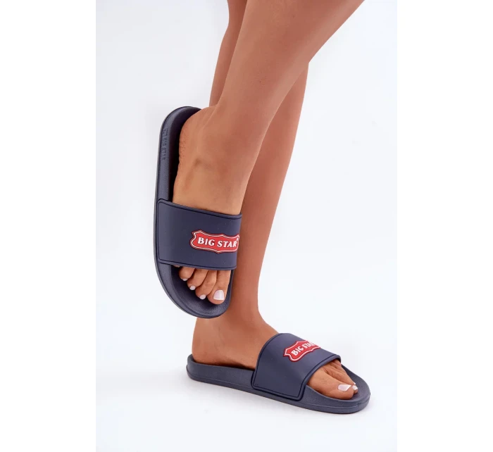 Dámské pantofle Big Star OO274039 Modré
