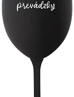 TATINKO MIMO PREVÁDZKY - čierny pohár na víno 350 ml