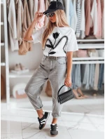 Dámské džínové kalhoty boyfriend OLDRELAX šedá FashionStreet UY2495