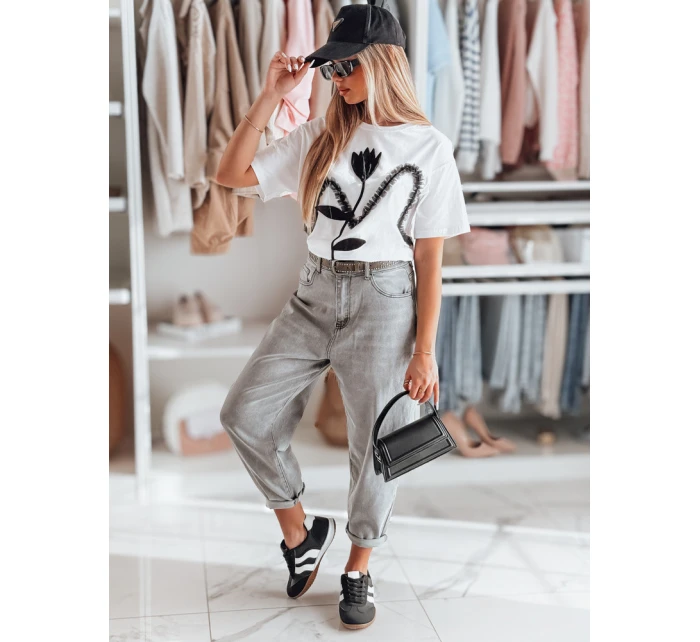Dámské džínové kalhoty boyfriend OLDRELAX šedá FashionStreet UY2495