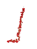 VĚNEC Z VĚTVIČEK 180CM S OZDOBAMI 80 KS.SLÍDA ČERVENÁ VĚNEC Z VĚTVIČEK 180CM S OZDOBAMI 80 KS.SLÍDA ČERVENÁ