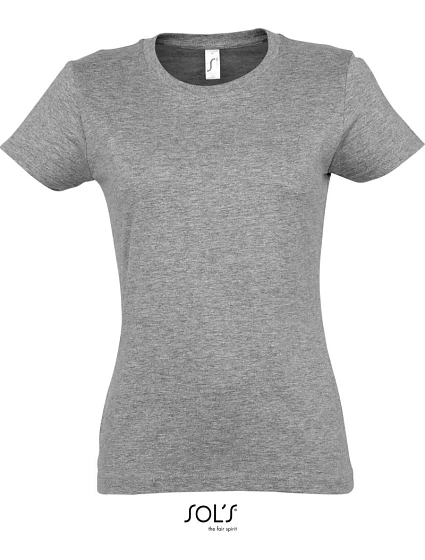 SOL'S Imperial Women Dámské tričko z těžké bavlny 25.1502 melange grey SOL'S Imperial Women Dámské tričko z těžké bavlny 25.1502 melange grey