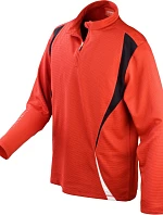 Spiro S 178X Tréninkový top s "1/4" zip s dlouhým rukávem 29.178X red/black/white