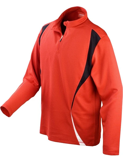 Spiro S 178X Tréninkový top s "1/4" zip s dlouhým rukávem 29.178X red/black/white Spiro S 178X Tréninkový top s "1/4" zip s dlouhým rukávem 29.178X red/black/white