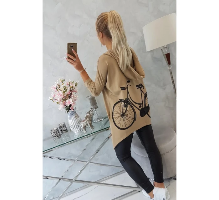 Mikina s potiskem kola camel