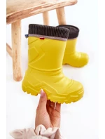 Dětské zateplené boty do deště Befado 162X302 Žlute