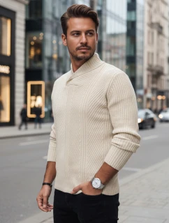 Pánský béžový svetr FashionStreet WX2258z