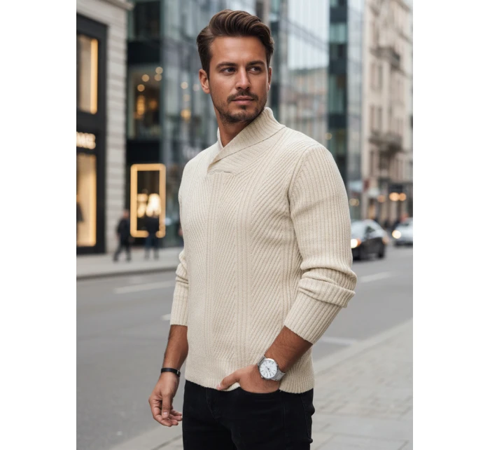 Pánský béžový svetr FashionStreet WX2258z
