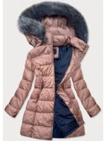 DAMSKA ZIMOWA PIKOWANA KURTKA RÓŻ model 22082634 - Libland DAMSKA ZIMOWA PIKOWANA KURTKA RÓŻ model 22082634 - Libland