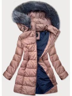 DAMSKA ZIMOWA PIKOWANA KURTKA RÓŻ model 22082634 - Libland