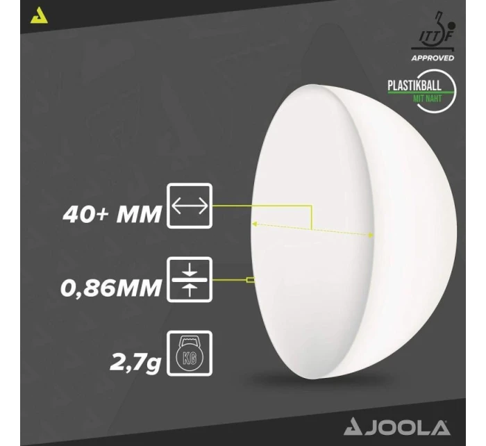 JOOLA MAGIC ABS 72KS MÍČKŮ NA STOLNÍ TENIS BÍLÝCH JOOLA MAGIC ABS 72KS MÍČKŮ NA STOLNÍ TENIS BÍLÝCH