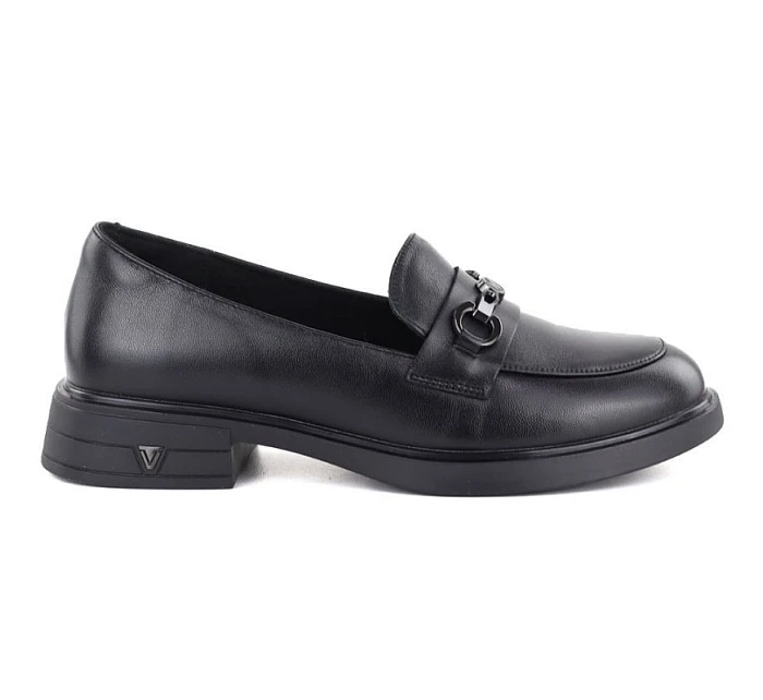 Dámské kožené polobotky black model 22060121 - VINCEZA Dámské kožené polobotky black model 22060121 - VINCEZA