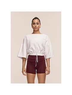 Dámské tričko CASALL Heavy Cotton Crop Tee, bílá barva