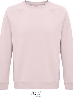 SOL'S Space Unisex raglánová mikina z bio bavlny 25.3567 pale pink
