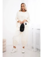 Souprava Punto Milano Winter tepláky + kalhot světle béžová Souprava Punto Milano Winter tepláky + kalhot světle béžová