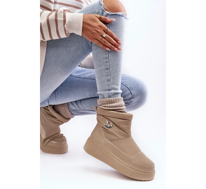 Dámské nazouvací sněhule na platformě model 21636250 - Boto Dámské nazouvací sněhule na platformě model 21636250 - Boto