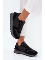 Kožené Dámské Tenisky Big Star model 21705821 HIPOLY SYSTEM Černé - Big Star Shoes Kožené Dámské Tenisky Big Star model 21705821 HIPOLY SYSTEM Černé - Big Star Shoes