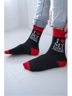 Pánské ponožky s nápisem I LOVE MY model 21875927 Černé - Milena