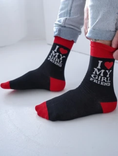 Pánské ponožky s nápisem I LOVE MY model 21875927 Černé - Milena