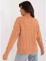 Sweter AT SW model 20459105 jasny pomarańczowy - FPrice Sweter AT SW model 20459105 jasny pomarańczowy - FPrice