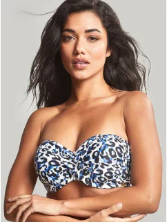 Vrchní díl plavek Serengeti Bandeau blue animal SW1653 - Panache