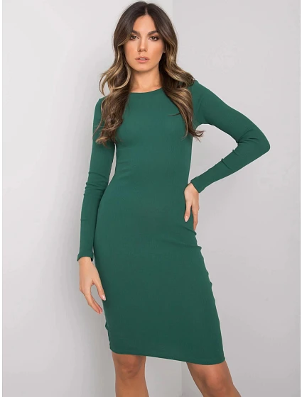 Dámské šaty RV SK model 22045078 tmavě zelené - FPrice