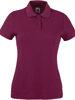 LadyFit 65/35 Polo Dámské piqué polo model 22426831 burgundy - Fruit of the Loom