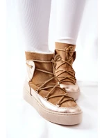 Zateplené Semišové Sněhule Camel model 21570861 - Boto