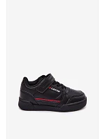 Dětské boty Sneakers na suchý zip LOTTO NANDU 2600310K Černé Dětské boty Sneakers na suchý zip LOTTO NANDU 2600310K Černé