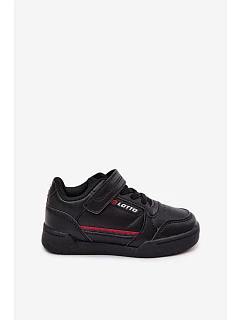 Dětské boty Sneakers na suchý zip LOTTO NANDU 2600310K Černé