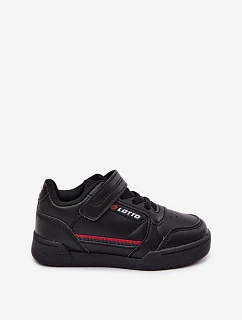 Dětské boty Sneakers na suchý zip LOTTO NANDU 2600310K Černé