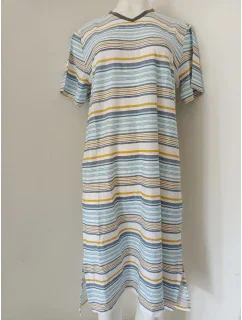 Pánská noční košile 4756 bílo-modrá - Vamp