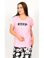 Dámské pyžamo kapri Keep sleep Dámské pyžamo kapri Keep sleep