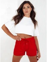 Dámské teplákové kraťasy GO SPORT červené FashionStreet SY0408