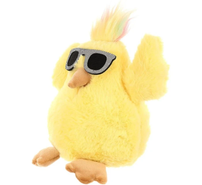 KUŘE SE SKLENICEMI 19CM JARNÍ DEKORACE