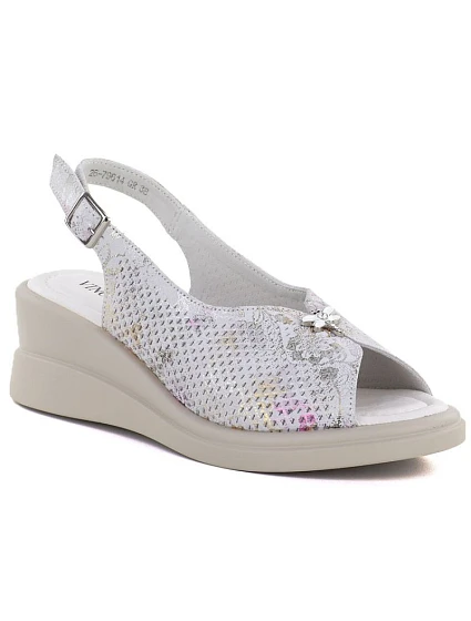 Šedé kožené dámské sandály na platformě Vinceza 26-79614 Šedé kožené dámské sandály na platformě Vinceza 26-79614