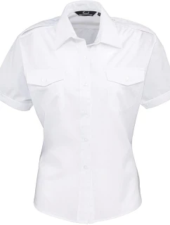 Premier PR 312 Pilotní halenka s krátkým rukávem 39.0312 white