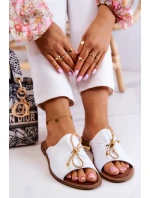 Kožené model 21580892 Dámské Žabky Bílé - Zazoo