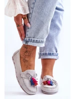 Semišové Mokasíny S Mašlí A šedá model 21616685 - Boto Semišové Mokasíny S Mašlí A šedá model 21616685 - Boto