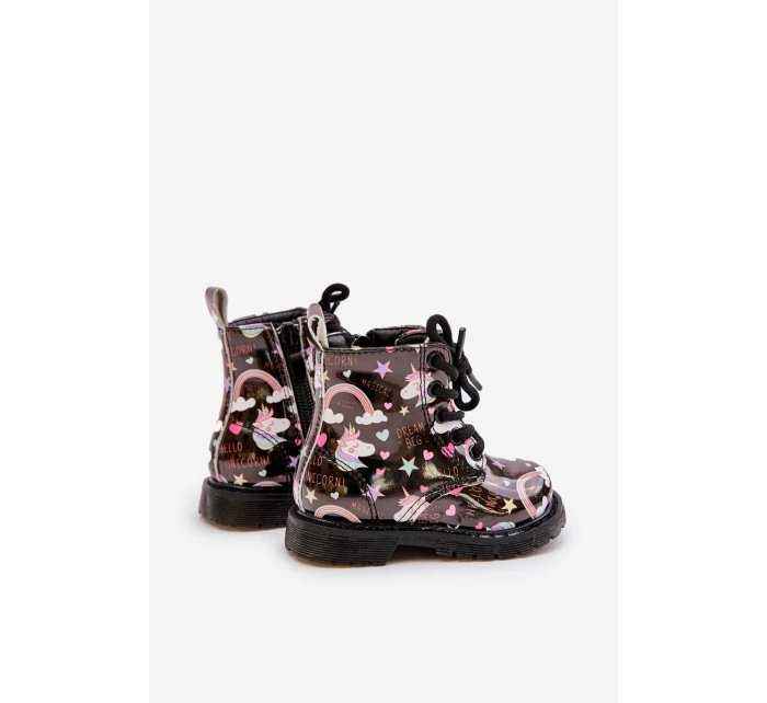 Dětské zateplené boty se zipem černé model 21678585 - Boto Dětské zateplené boty se zipem černé model 21678585 - Boto