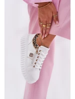 Dámské Sportovní Boty Na Platformě Z Eko Kůže Panther Bílé Velionna Dámské Sportovní Boty Na Platformě Z Eko Kůže Panther Bílé Velionna