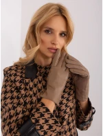 Rękawiczki AT RK model 19367814 ciemny bezowy - FPrice