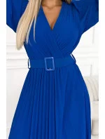 Dámské šaty 414-5 KLARA  Královská modř - NUMOCO